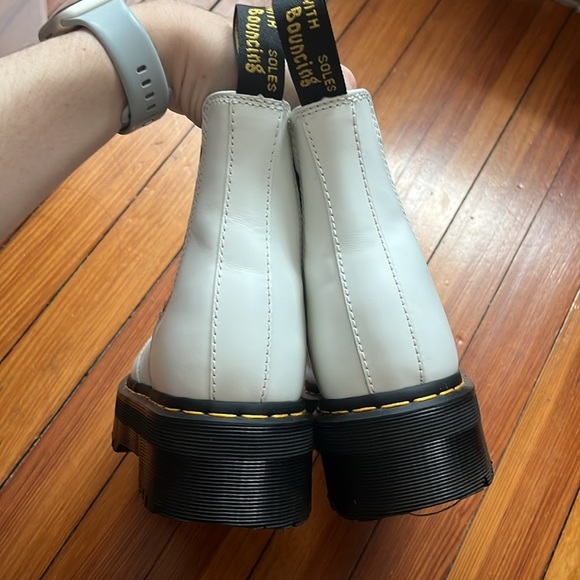Dr. Martens White 2976 Quad Chelsea Platform Boot Size W9 - Picture 5 of 13